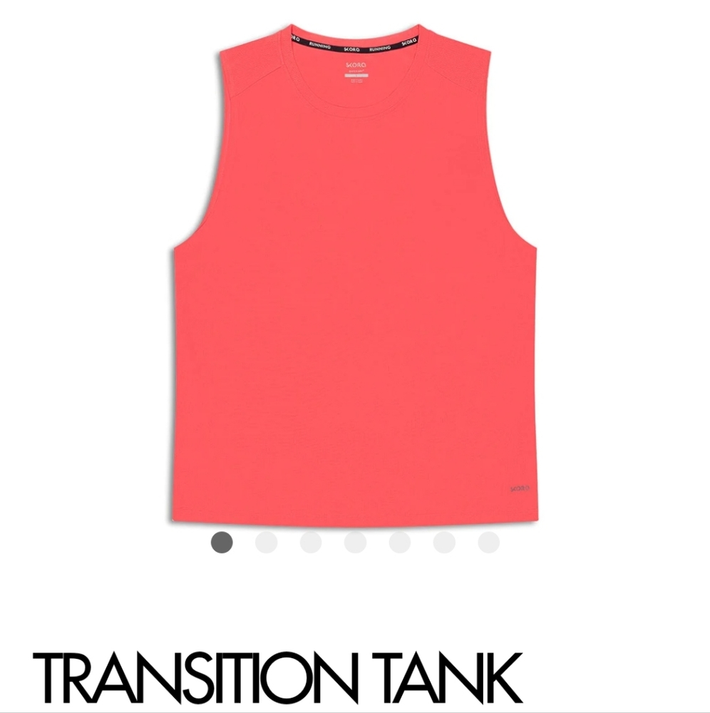 SKORQ Men's Rouge Red transition running tank top NWT